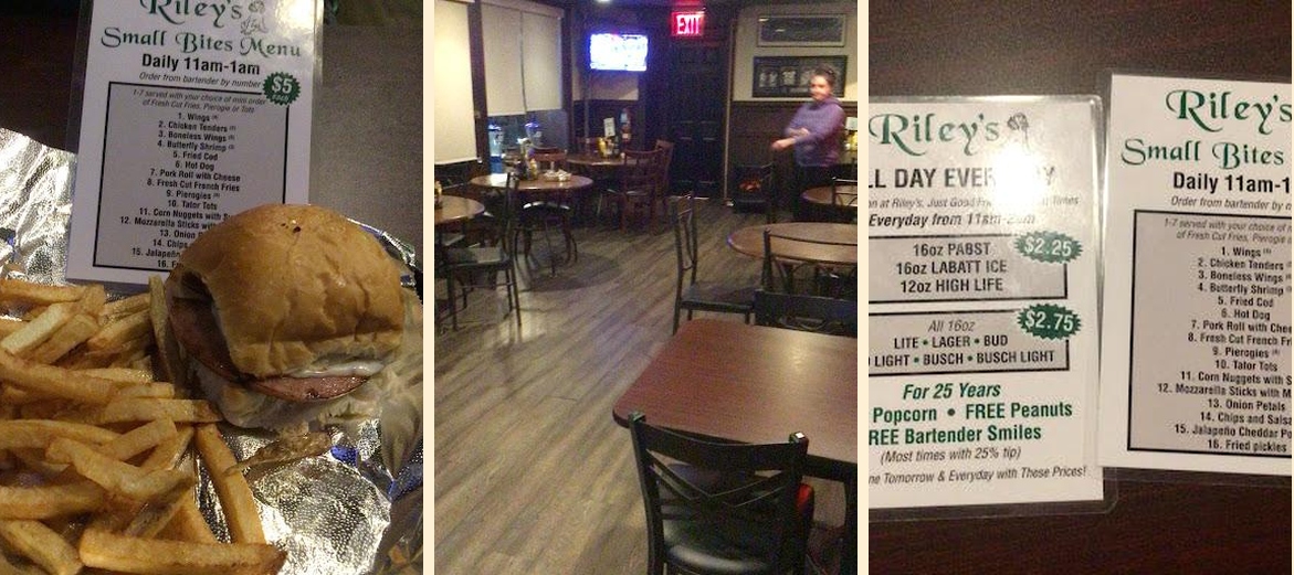 Riley's Restaurant & Pub Menu